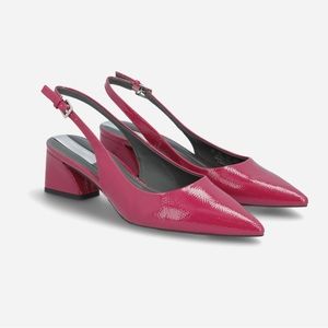 Franco Sarto Womens Racer Slingback Heels Shoes 9.5 Medium